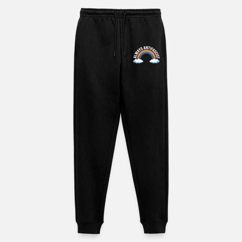 Always Antifascist – Antifa Tee - Männer Premium Bio Jogginghose - Schwarz