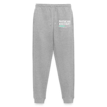 Physician Assistant Nursing MFA PA - Men's Premium Organic Joggers - heather grey - Front - Thijin (182cm)