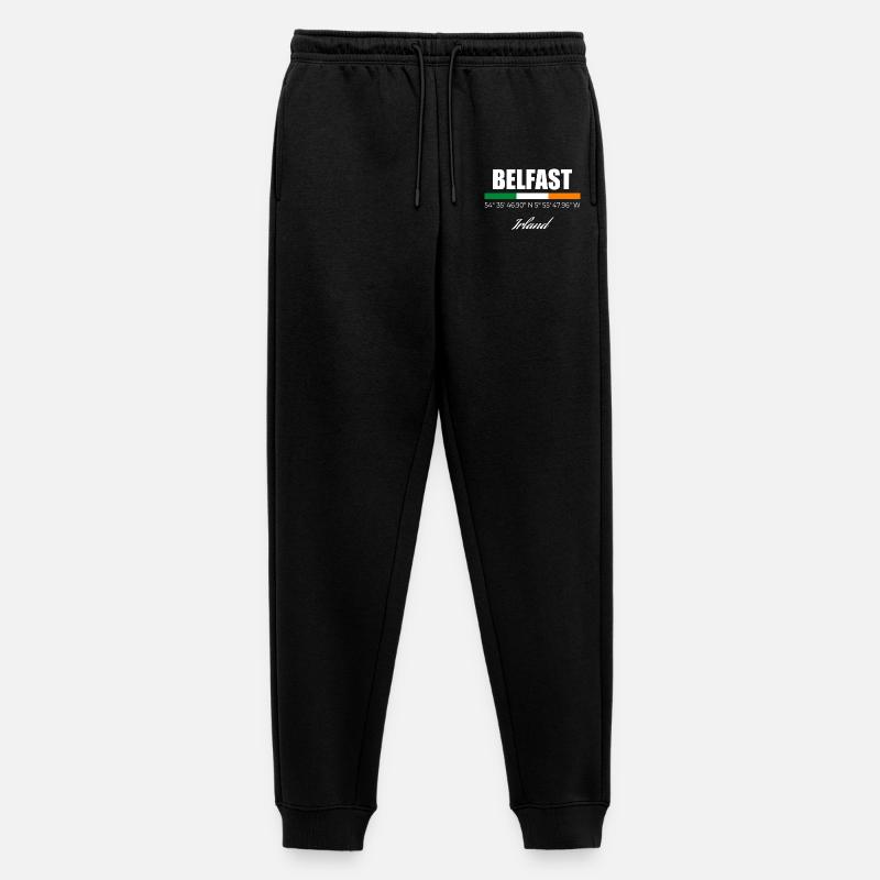 Belfast - Männer Premium Bio Jogginghose - Schwarz