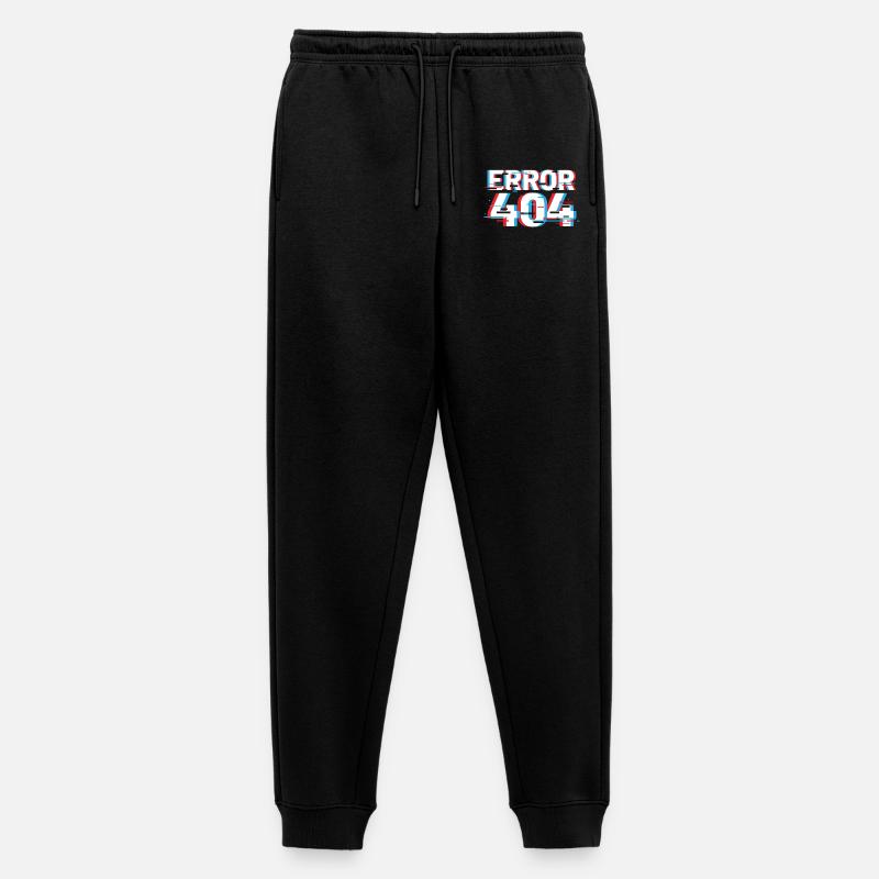 Fehler 404 Glitch - Männer Premium Bio Jogginghose - Schwarz