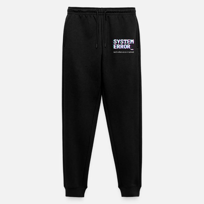 Systemfehler Motivation.exe abgestürzt - Männer Premium Bio Jogginghose - Schwarz