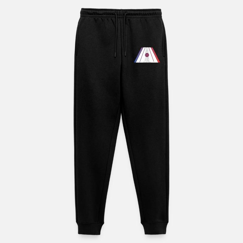Hackbrett blau rot - Männer Premium Bio Jogginghose - Schwarz