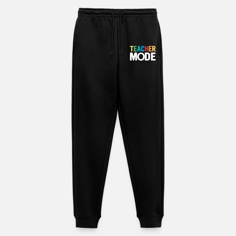 Lehrer-Design mit bunten Buchstaben - Männer Premium Bio Jogginghose - Schwarz