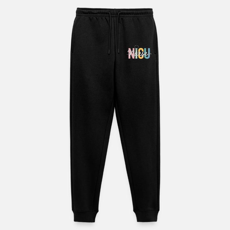 Regenbogenpflegekraft Design - Männer Premium Bio Jogginghose - Schwarz