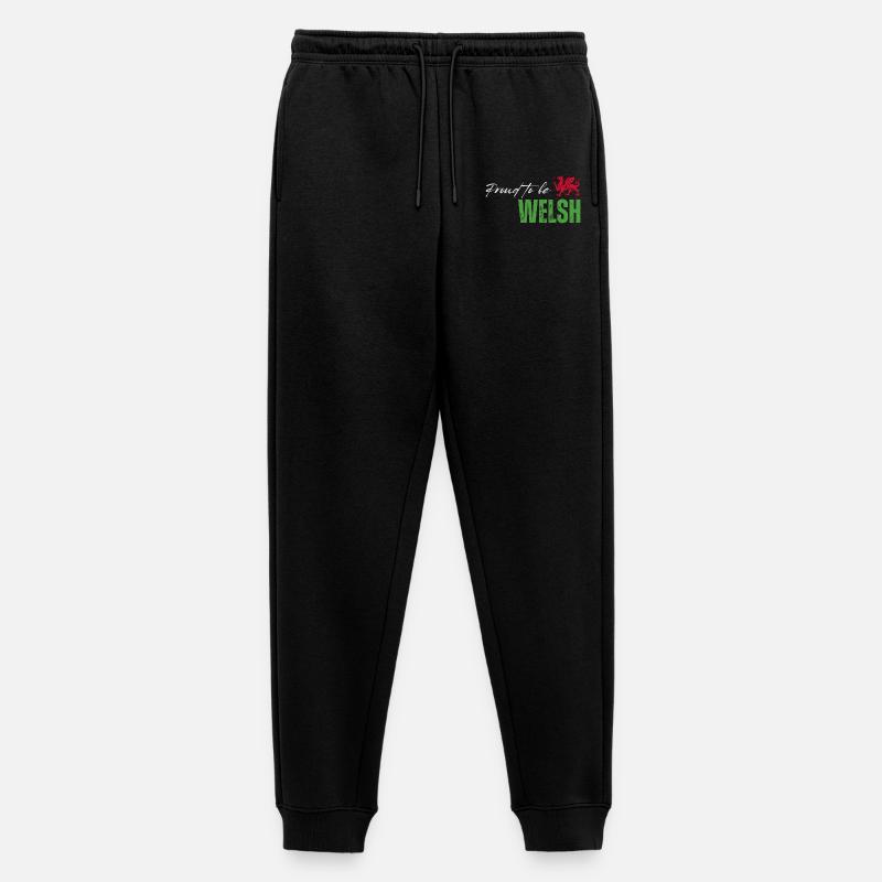 Stolzer Waliser, ich liebe Wales - Männer Premium Bio Jogginghose - Schwarz