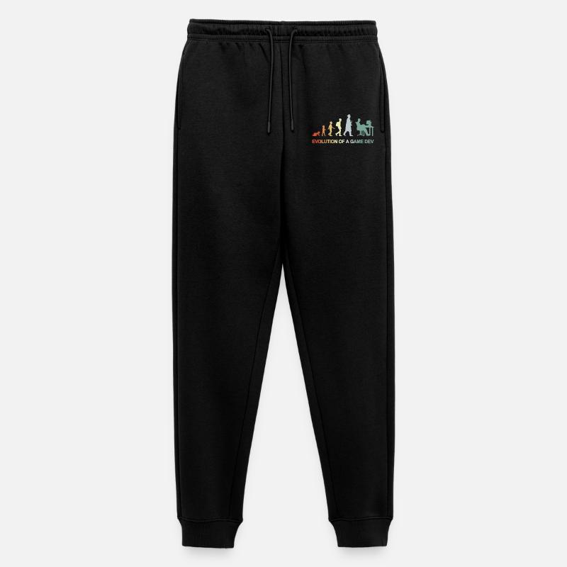 Game Dev Evolution - Men's Premium Organic Joggers - black