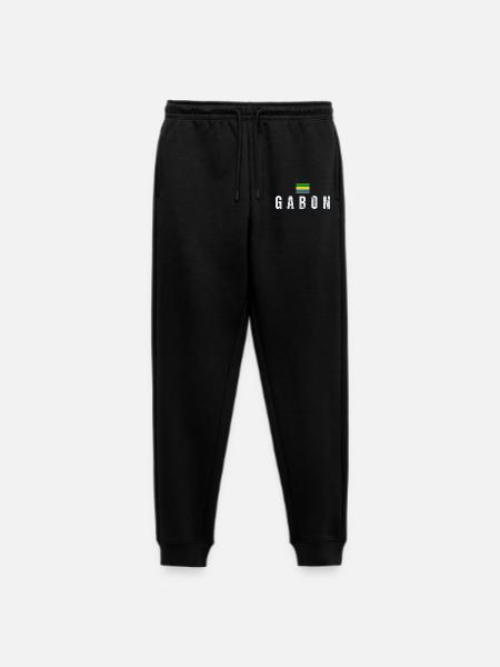 Gabonese flag, Gabonese patriot - Men's Premium Organic Joggers - black