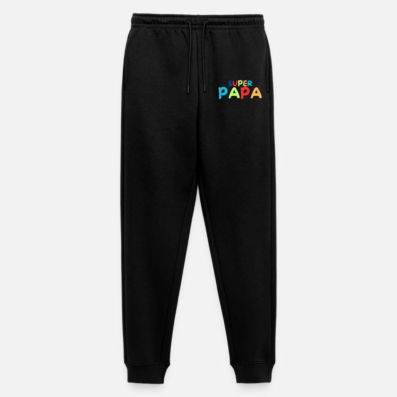 Super Papa - Männer Premium Bio Jogginghose - Schwarz