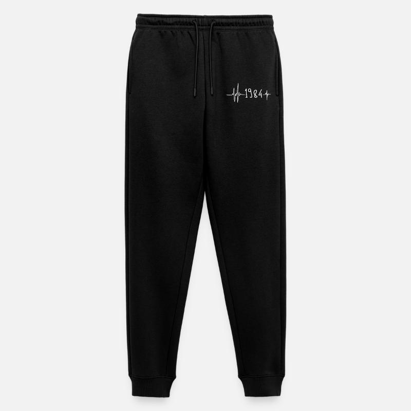 1984 - Männer Premium Bio Jogginghose - Schwarz
