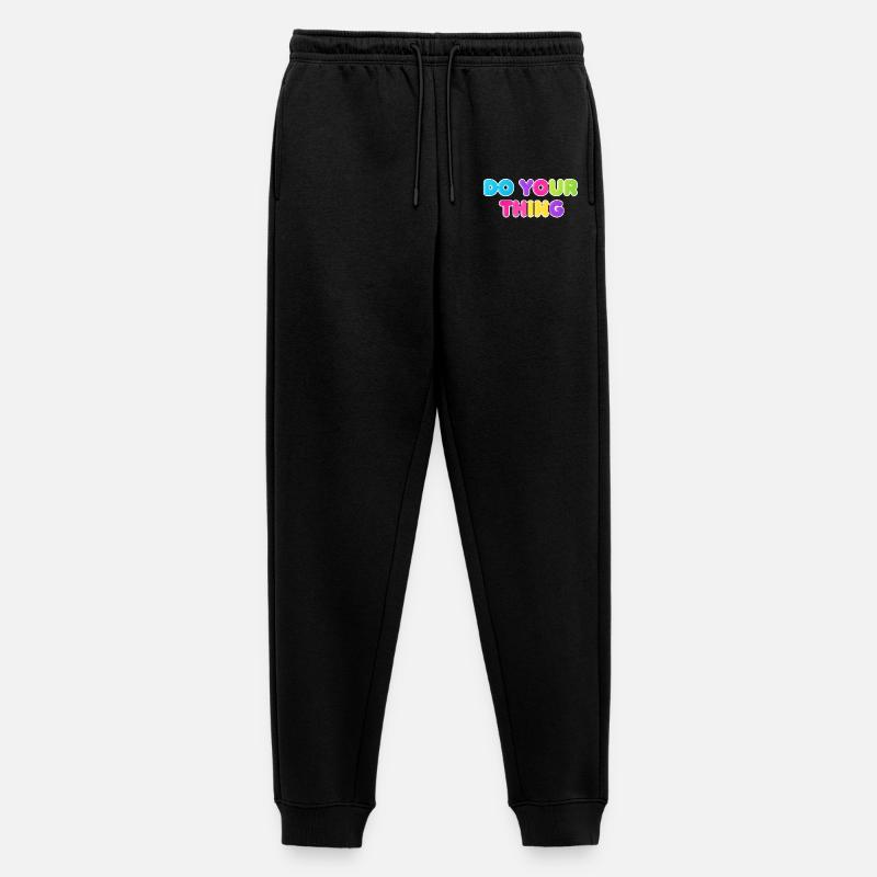 Buntes Do Your Thing Statement Design - Männer Premium Bio Jogginghose - Schwarz