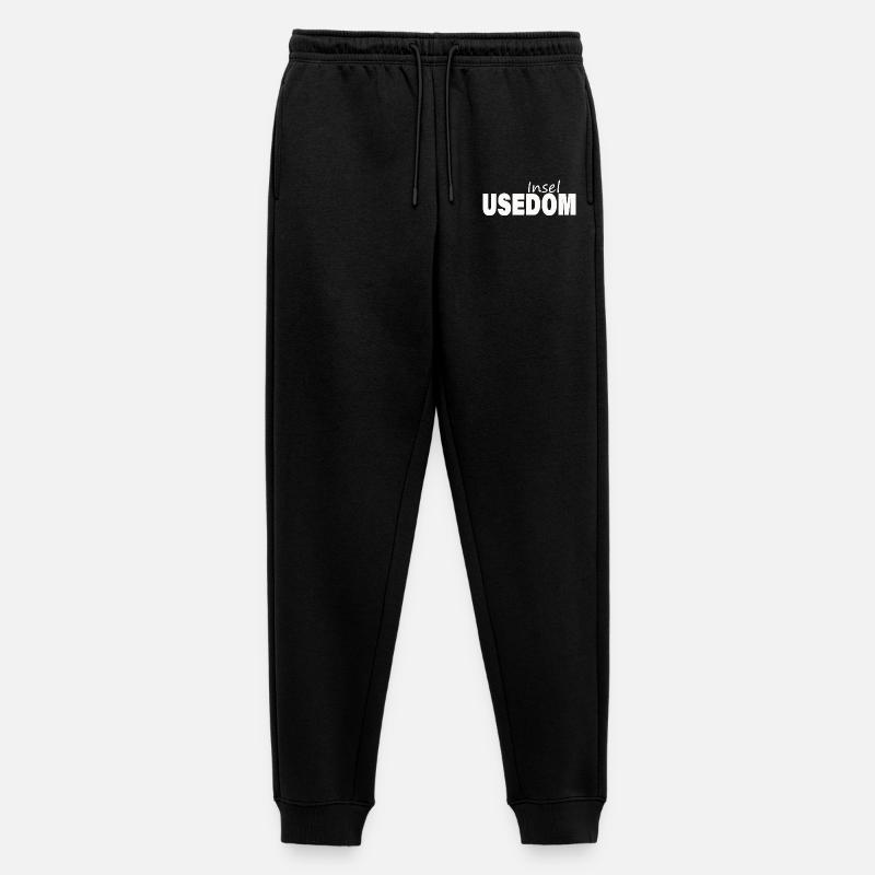 USEDOM - Männer Premium Bio Jogginghose - Schwarz