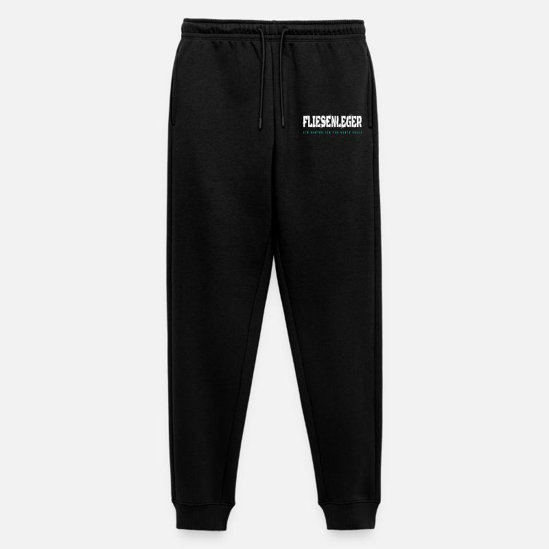 Fliesenleger Design - Männer Premium Bio Jogginghose - Schwarz