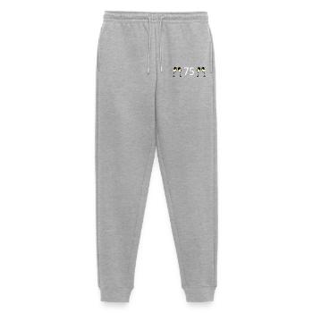 75th Birthday 75th Anniversary 75 Number 75 black - Men's Premium Organic Joggers - heather grey - Front - Thijin (182cm)