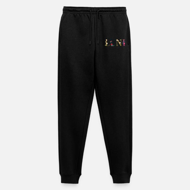 Leni - Männer Premium Bio Jogginghose - Schwarz