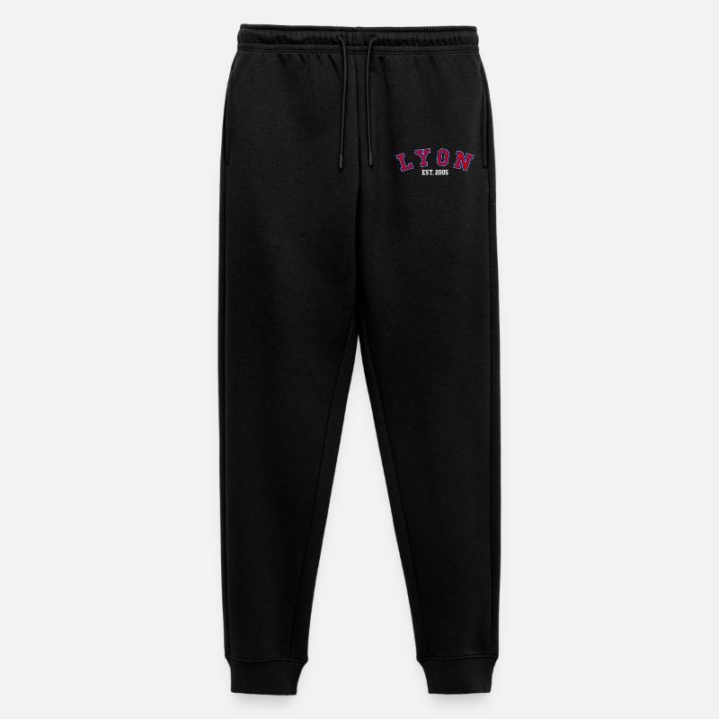 Lyon Est. 2005 - Männer Premium Bio Jogginghose - Schwarz