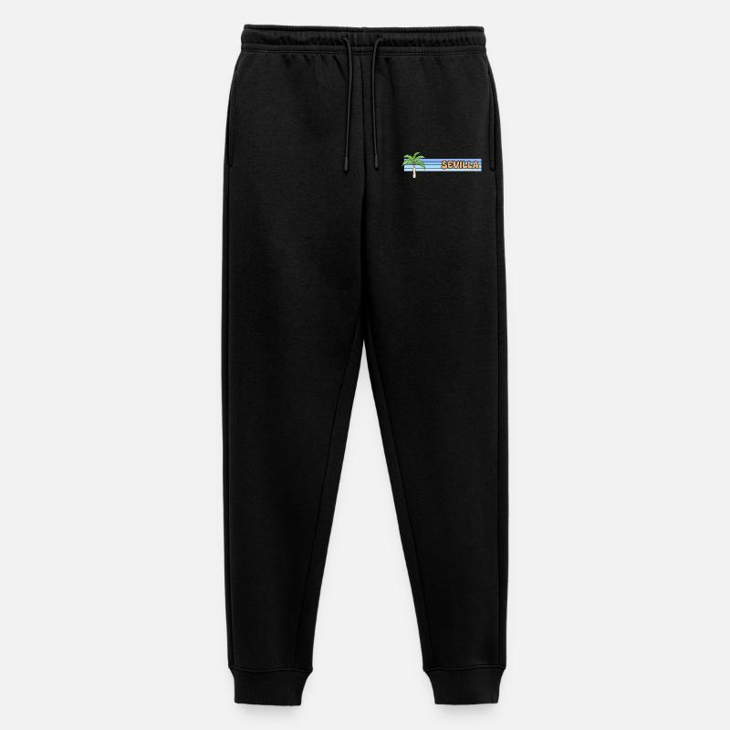 Sonne Sevilla - Männer Premium Bio Jogginghose - Schwarz