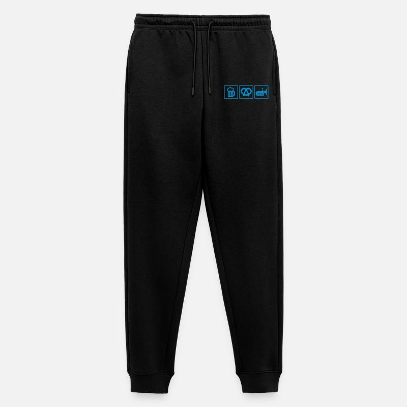 blasmusik bier - Männer Premium Bio Jogginghose - Schwarz