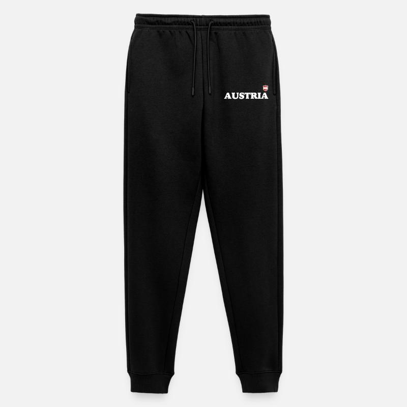 Österreich - Männer Premium Bio Jogginghose - Schwarz