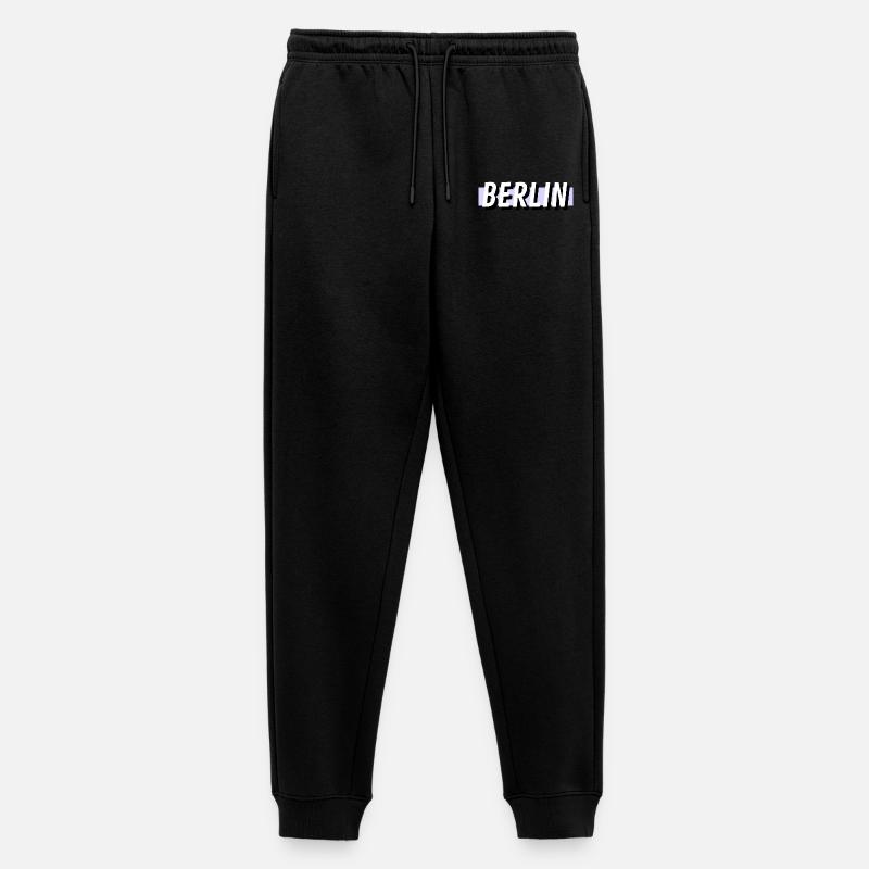 Berlin - Männer Premium Bio Jogginghose - Schwarz