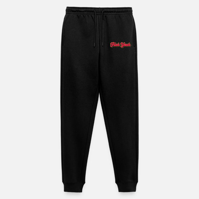 Verdammt ja, 3D Red Script - Männer Premium Bio Jogginghose - Schwarz