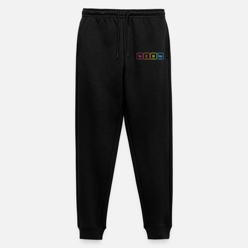 Techno-element - Ekologiska premiumjoggingbyxor herr - svart