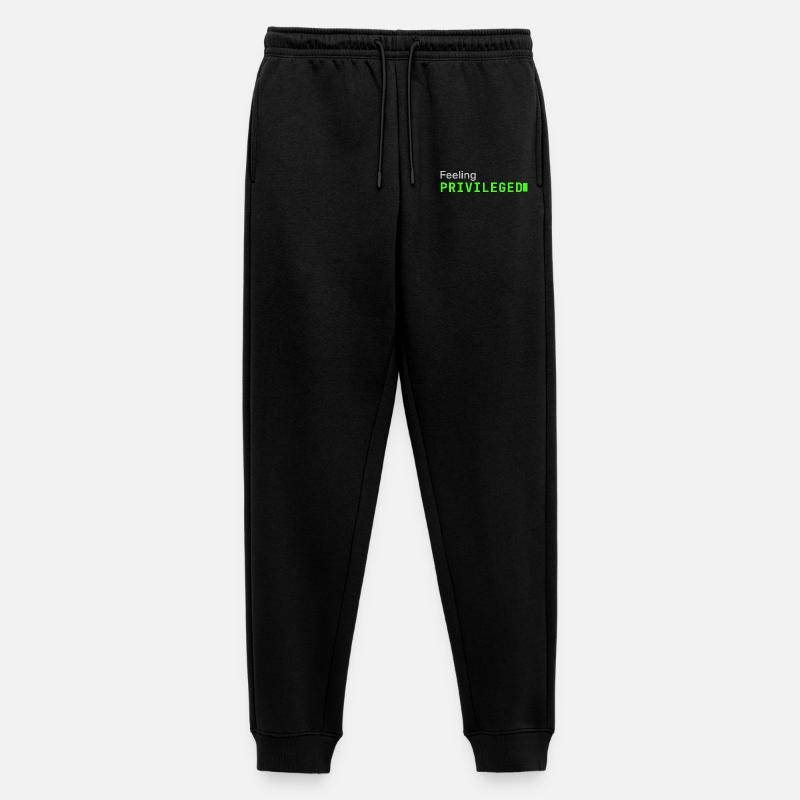 Feeling Privileged | Developer mood - Männer Premium Bio Jogginghose - Schwarz