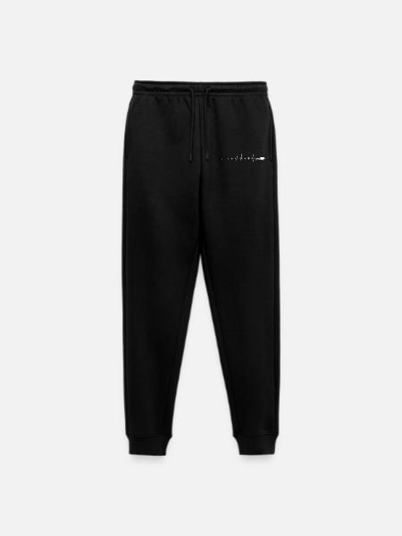 Heartbeat Scuba Dive - Men's Premium Organic Joggers - black