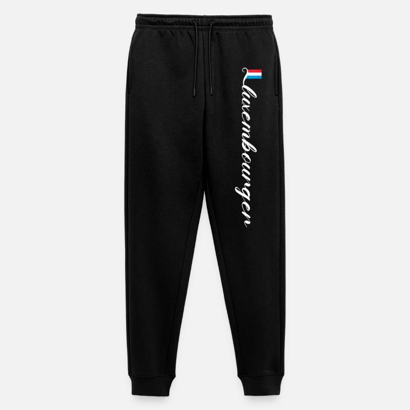 Luxemburg - Männer Premium Bio Jogginghose - Schwarz