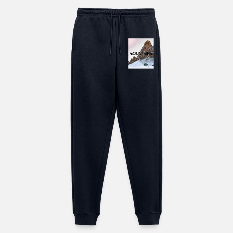 Verschneiter Berg - Männer Premium Bio Jogginghose - Navy