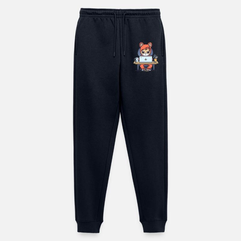 Grumpy Coder in Hoodie - Men's Premium Organic Joggers - navy