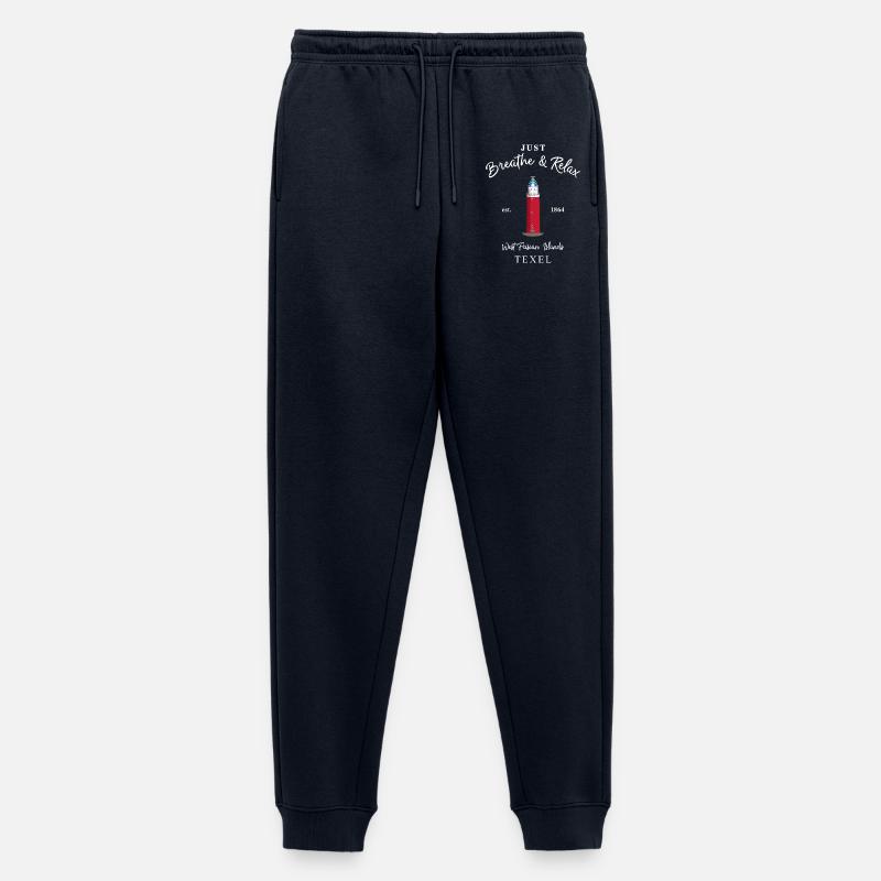 Texel, Relax Lighthouse Eierland, Pays-Bas - Pantalon de jogging Premium bio Homme - bleu marine