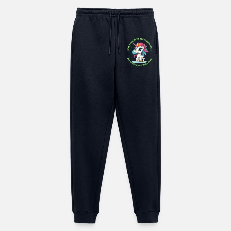 Niedlicher Einhorn Spruch - Männer Premium Bio Jogginghose - Navy