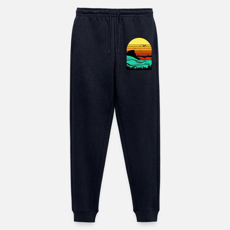 Abendrot - Männer Premium Bio Jogginghose - Navy