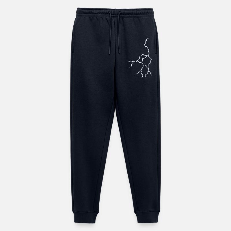 Lightning - Men's Premium Organic Joggers - navy