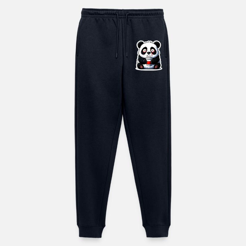 Koffein Panda - Männer Premium Bio Jogginghose - Navy