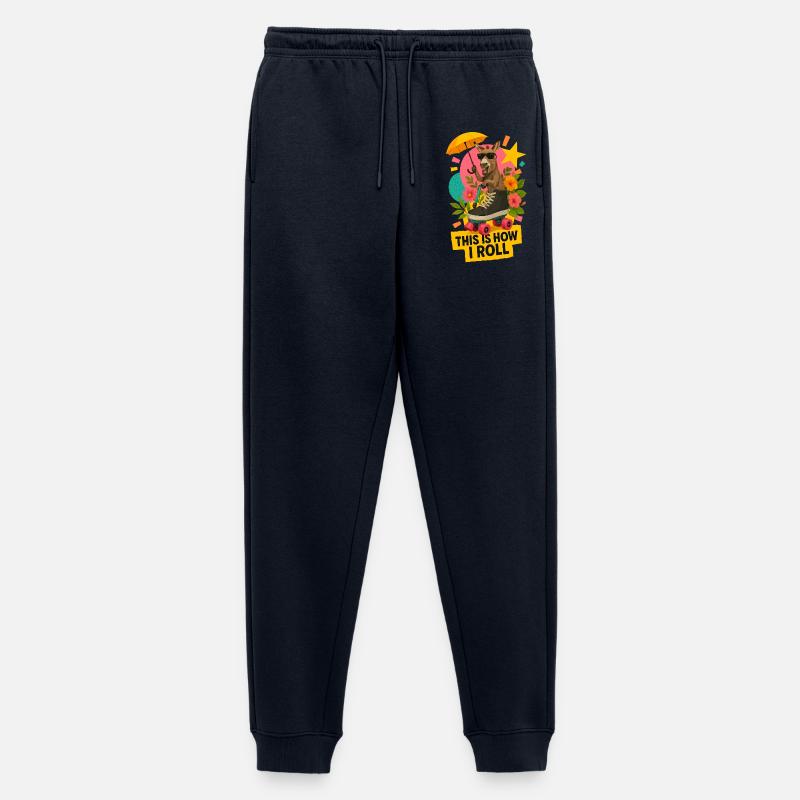 Roll-Esel mit Stil - Männer Premium Bio Jogginghose - Navy