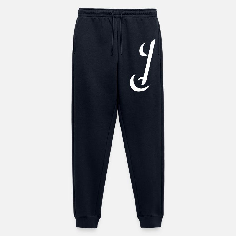 Letter J, Name, der Buchstabe J - Männer Premium Bio Jogginghose - Navy
