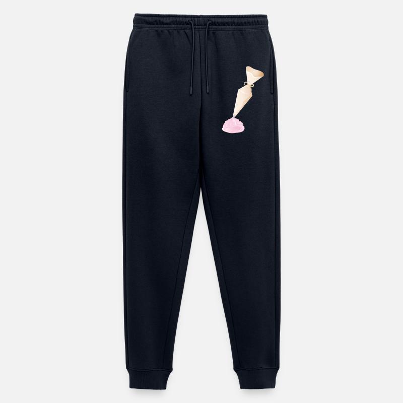Sahnespritzbeutel mit rosa Häubchen - Männer Premium Bio Jogginghose - Navy