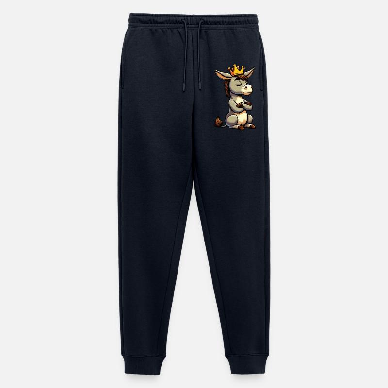 Esel Eselchen Eselhalter Muli Langohresel Muli - Männer Premium Bio Jogginghose - Navy