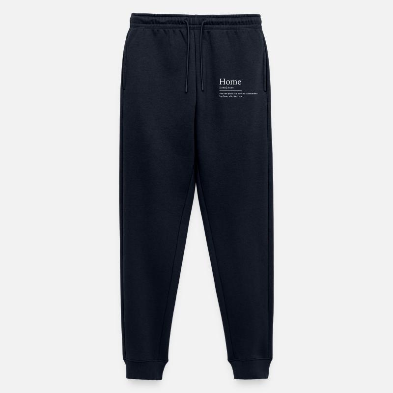 Home zuhause - Männer Premium Bio Jogginghose - Navy