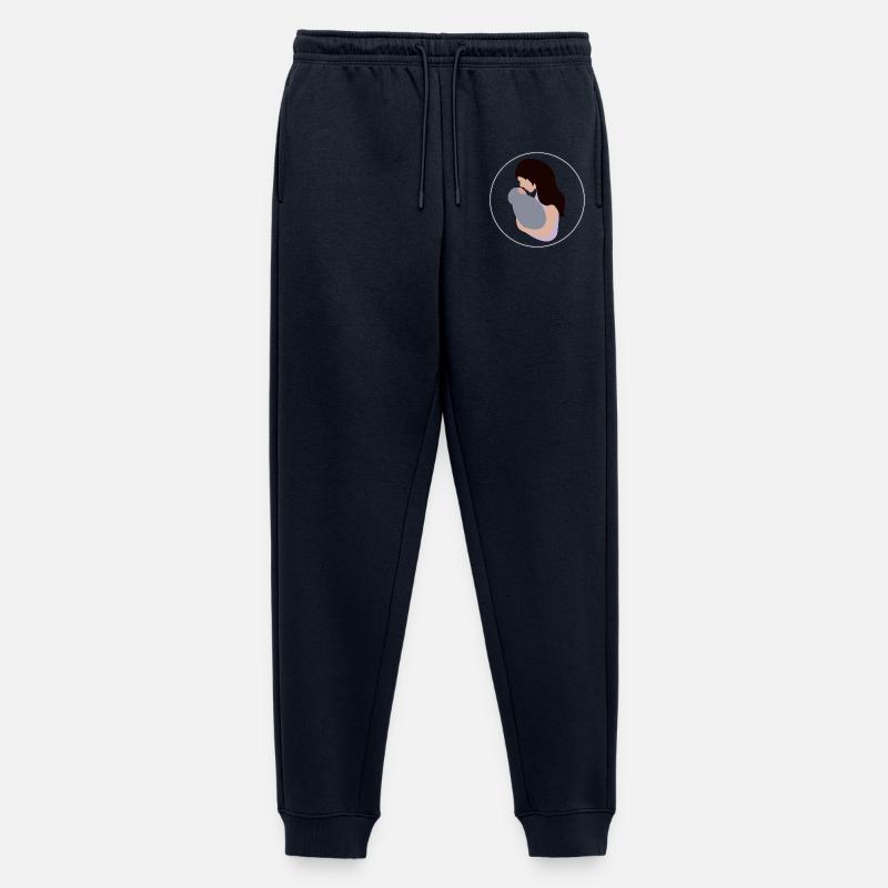 Mutter und Kind - Männer Premium Bio Jogginghose - Navy