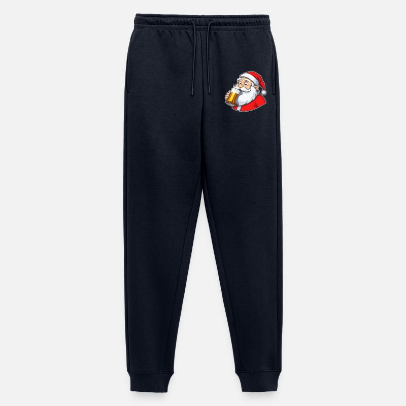 Weihnachtsmann mit Bier - Männer Premium Bio Jogginghose - Navy
