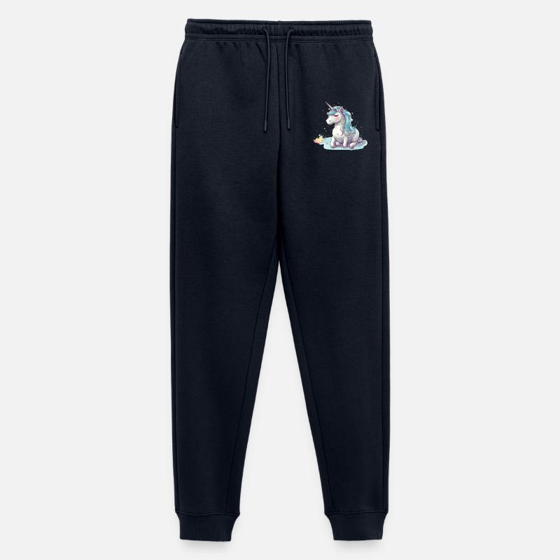 Liegendes Einhorn - Männer Premium Bio Jogginghose - Navy