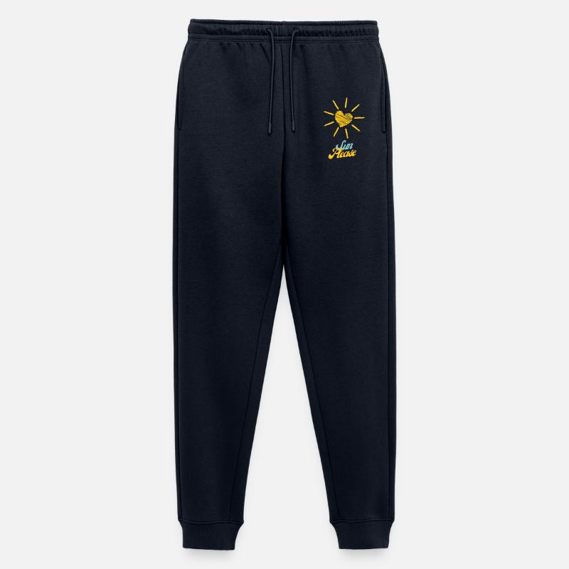 Sonniges Herz: Bitte, Sonne Scheine - Männer Premium Bio Jogginghose - Navy