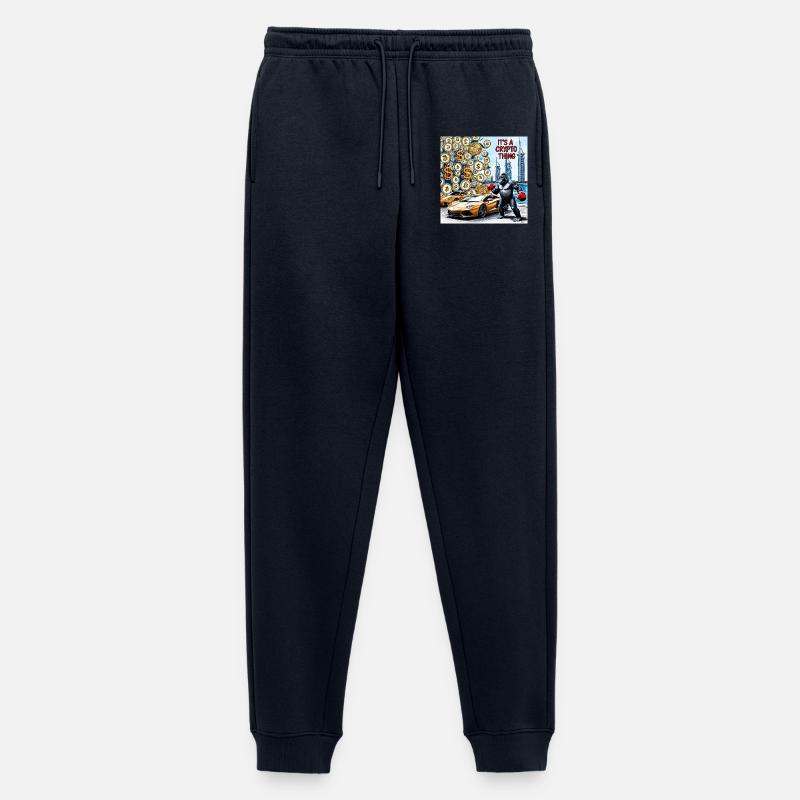Krypto-Gorilla City Drive - Männer Premium Bio Jogginghose - Navy