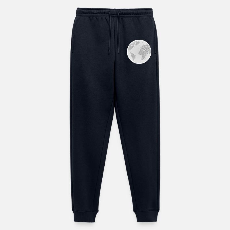 Geometrischer Globus Design - Männer Premium Bio Jogginghose - Navy