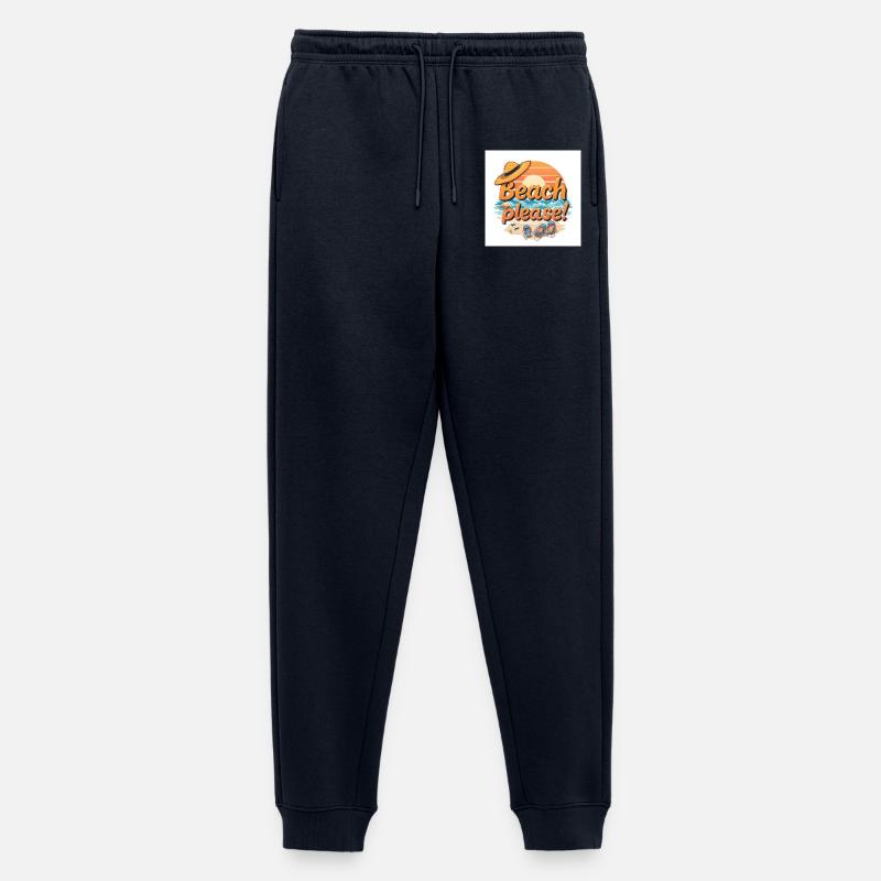 Strand Bitte Motiv - Männer Premium Bio Jogginghose - Navy