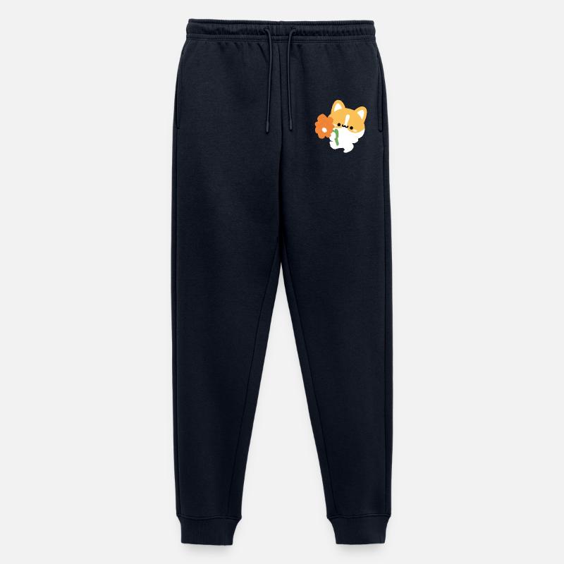 Romantischer Corgi - Männer Premium Bio Jogginghose - Navy