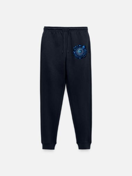 Space Planets Galaxies Stars Moons - Men's Premium Organic Joggers - navy