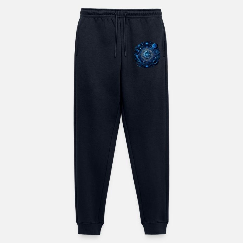 Planètes spatiales Galaxies Étoiles Lunes - Pantalon de jogging Premium bio Homme - bleu marine